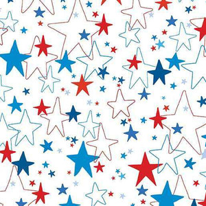 Benartex Fabric - Star Spangled White
