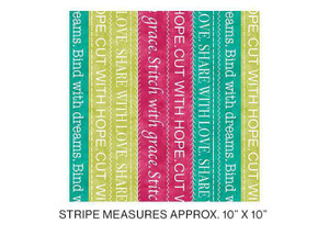 Benartex Fabric - Stitch with Grace Stripe Multi