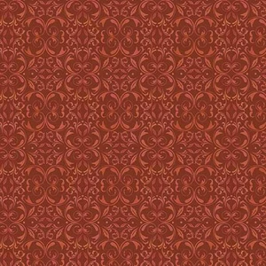 Benartex Fabric - Mirrored Scroll Spice