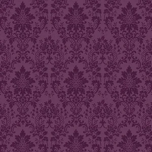 Benartex Fabric - Truly Damask Plum