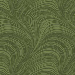 Benartex Fabric - Wave Texture Medium Green