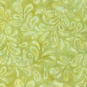 Benartex Fabric - Bali Sorbet - Plume Lime