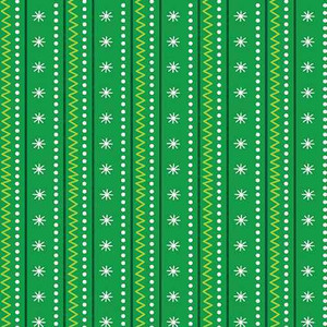 Benartex Fabric - Artic Stripe Green