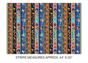 Benartex Fabric - Construction Crew Stripe Multi