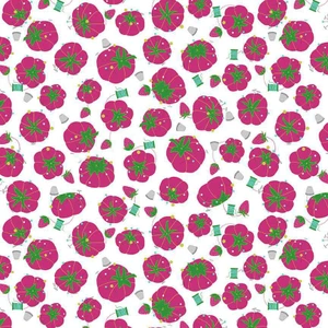 Blank Quilting Fabric - Handmade with Love Pin Cushions - White