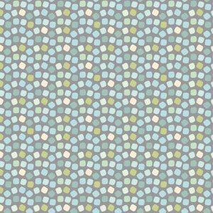 Contempo Fabric - Into the Woods - Block Dots on Grey