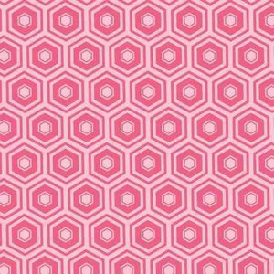 Camelot Fabric - Mixology Honeycomb - Geranium
