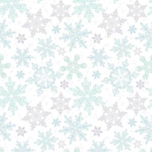 Clothworks Fabric - Snow Flurries