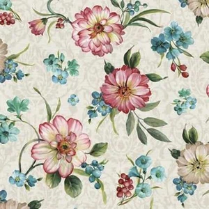 David Textiles Fabric - Peacock Floral