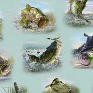 Elizabeth's Studio Fabric - Tight Lines