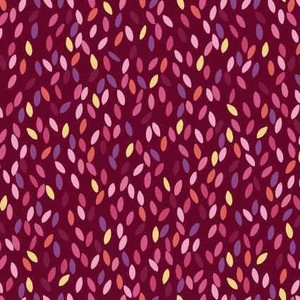 Maywood Studio Fabric - Sun Showers - Petals on Maroon