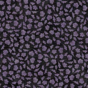 Maywood Studio Fabric - Spooky Hallow - Falling Leaves Purple