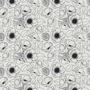 Paintbrush Studio Fabric - Geo Florals - Bouquet