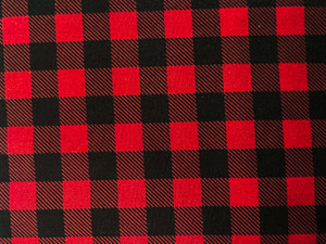 In The Beginning Fabric - Lonestar Classics - Buffalo Plaid Maroon