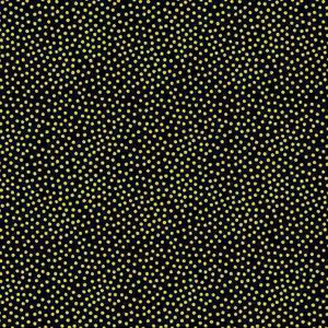 Michael Miller Fabric - Garden Pindot Metallic - Black