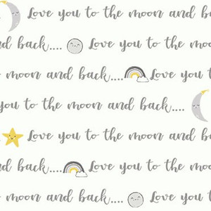 Michael Miller Fabric - Love You Script