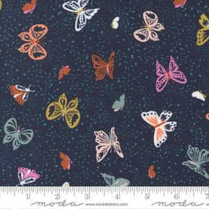 Moda Fabric - Songbook - Flutter - Navy