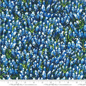 Moda Fabric - Dreamscapes Field of Blue - Bluebonnets