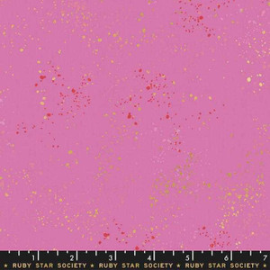 Ruby Star Society Fabric - Speckled - Metallic Daisy