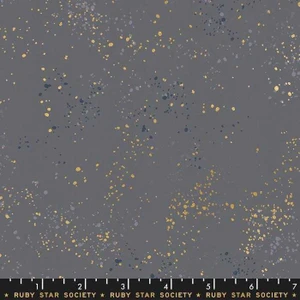 Ruby Star Society Fabric - Speckled - Metallic Cloud