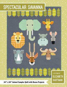 Elizabeth Hartman Fabric - Spectacular Savanna Pattern