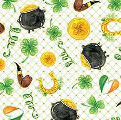 QT Fabric - Pot O Gold St. Pats Toss