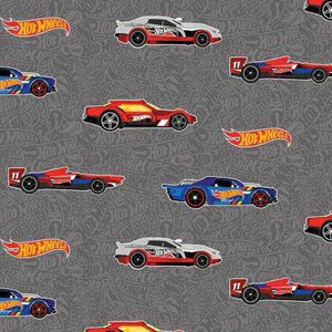 Riley Blake Designs Fabric - Hot Wheels Main Gray