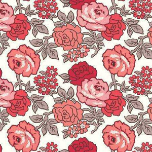 Riley Blake Designs Fabric - Flea Market Roses 108in Wideback Red
