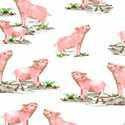 Windham Fabric - Silo Pigs White