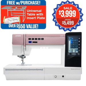 Janome Horizon Memory Craft 9410QC Sewing and Quilting Machine with Premier Package Promo