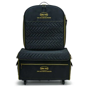 Baby Lock Quilted Black XL Trolley With Embroidery Arm Case