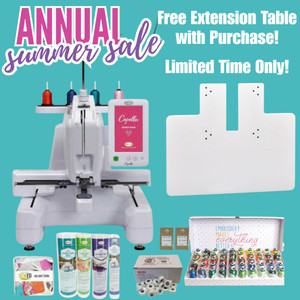 Baby Lock Capella Embroidery Machine annual summer sale promo