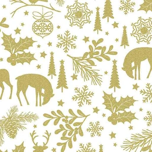 Benartex Fabric - Holiday Forest - Ivory
