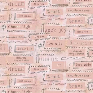 Benartex Fabric - Inspirations - Peach