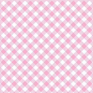 Benartex Fabric - Enjoy The Ride - Gingham Plaid - Pink
