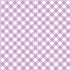 Benartex Fabric - Enjoy The Ride - Gingham Plaid - Purple