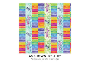 Benartex Fabric - Zebra Colorplay Stripe Multi