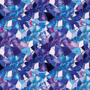 Benartex Fabric - Prismatic Glass Indigo/Multi