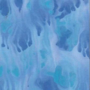 Benartex Fabric - Bali Paint Palette - Brush Strokes Peri/Turquoise