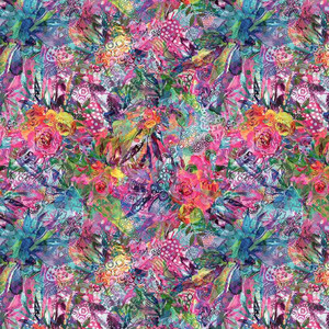 Blank Quilting Fabric - Gardenscape || Abstract Floral