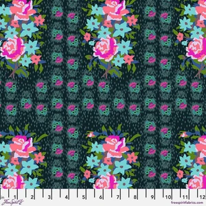 Free Spirit Fabric - Stitched Bouquet - Dim || Love Always AM