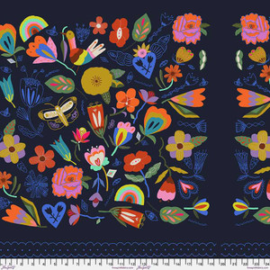 Free Spirit Fabric - Blue Magic - Panel || Harmony
