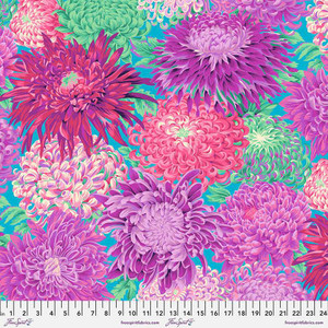 Free Spirit Fabric - Kaffe Classics || Japanese Chrysanthemum - Magenta