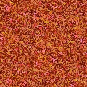 In The Beginning Fabric - Prism II 24JYQ 2 ORANGE DIGITAL