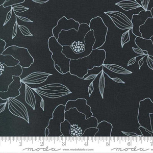 Moda Fabric - Gilded - Bold Blossoms - Ink