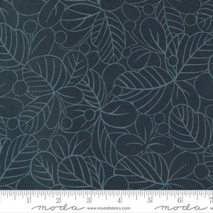Moda Fabric - Concrete Jungle - Leaf Me Alone - Asphalt Graphit