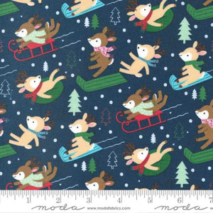 Moda Fabric - Hello Holidays - Reindeer Night Sky