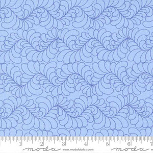 Moda Fabric - Rainbow Sherbet - Feathers - Raspberry Rippl