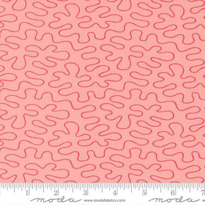 Moda Fabric - Rainbow Sherbet - Stipple Ripple - Strawberry