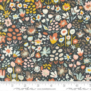Moda Fabric - Dawn On The Prairie - Meadow Walk - Charcoal